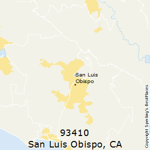 San Luis Obispo Zip Codes Map Maping Resources   CA San Luis Obispo 93410 